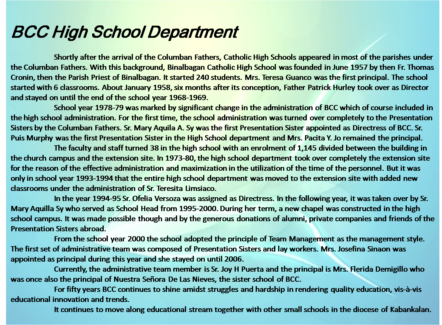 bcc high sch